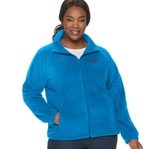 Columbia NWT Blue Full Zip Fleece Jacket Plus Sz